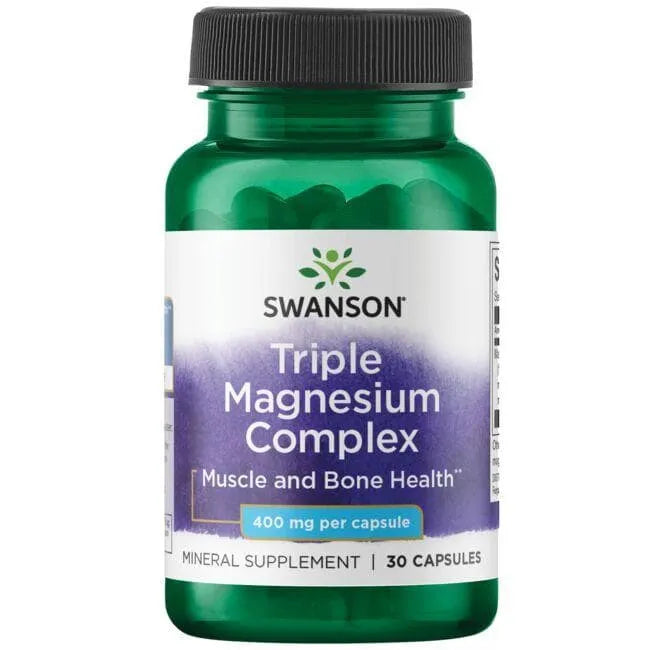 Triple Magnesium Complex - 400 mg - N30 - Swanson - Papildai