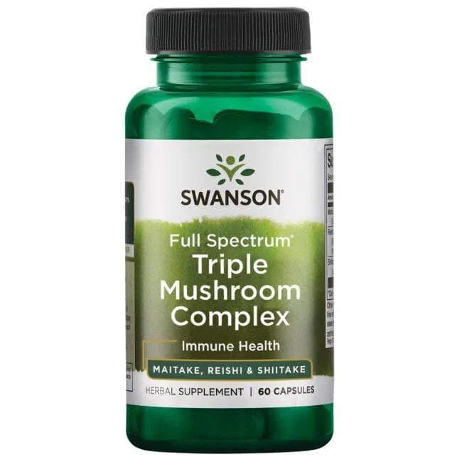 Triple Mushroom Complex - N60 - Trijų grybų kompleksas - Swanson - Papildai