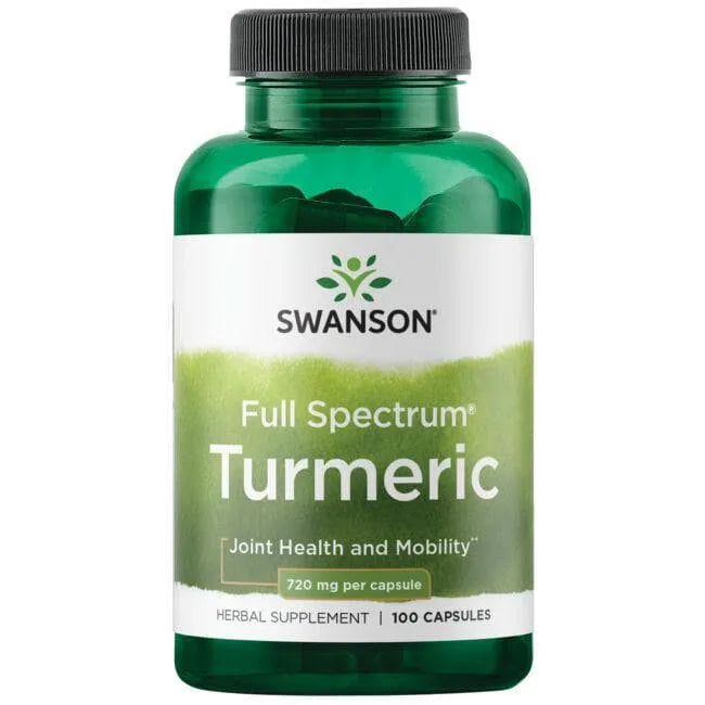 Turmeric Full Spectrum - Ciberžolė - 720 mg - N100 - Swanson - Papildai