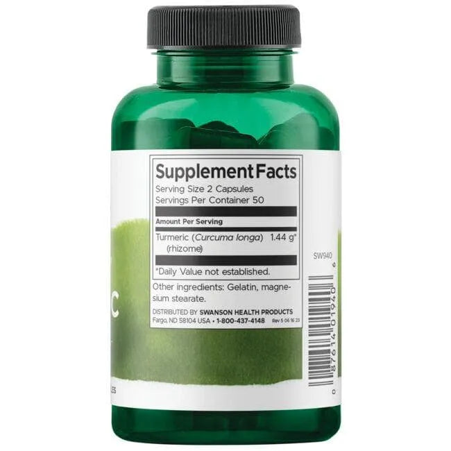 Turmeric Full Spectrum - Ciberžolė - 720 mg - N100 - Swanson - Papildai