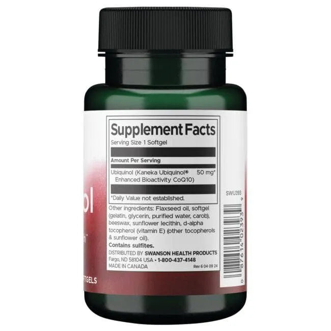 Ubiquinol - 50 mg - N60 - Swanson - Papildai