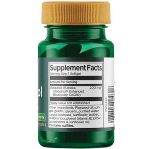 Ubiquinol - Maximum Strength - 200 mg - N30 - Swanson - Papildai
