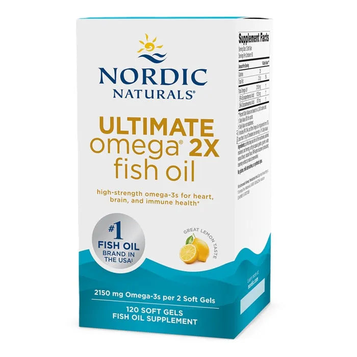 Ultimate Omega 2X 2150mg Lemon - 120 softgels - Nordic Naturals - Papildai