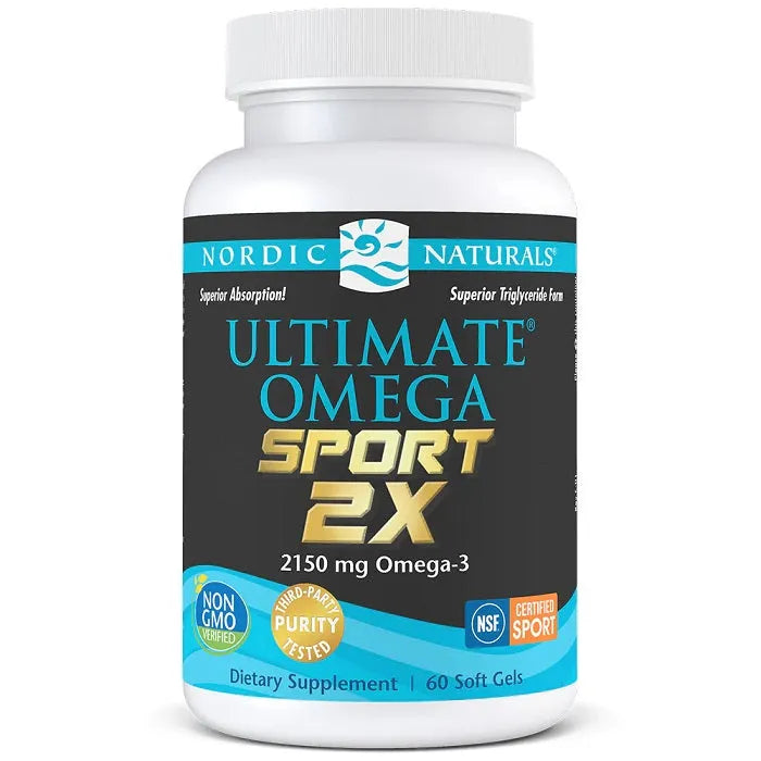 Ultimate Omega 2X Sport 2150mg - 60 softgels - Nordic Naturals - Papildai