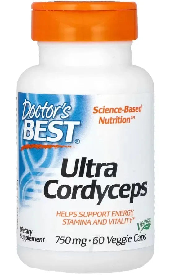 Ultra Cordyceps 750mg - 60 vcaps - Doctor’s Best - Papildai