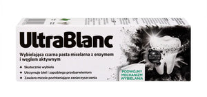 ULTRABLANC Balinantis juodas dantų pasta su anglimi 75 ml - Kosmetika