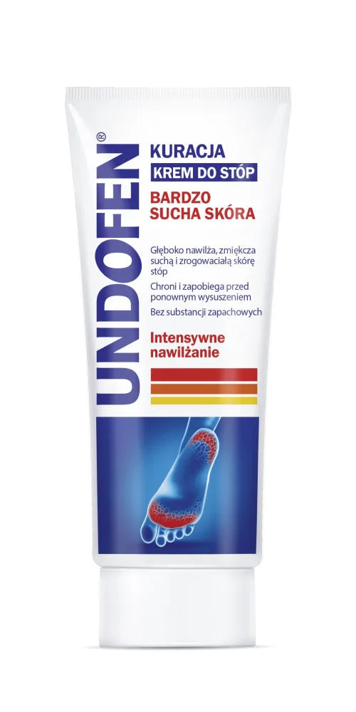 Undofen Cream-treatment for feet Intensyvi drėkinamoji priemonė - labai sausa oda 100ml - Kosmetika