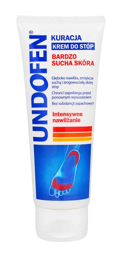 Undofen Cream-treatment for feet Intensyvi drėkinamoji priemonė - labai sausa oda 100ml - Kosmetika