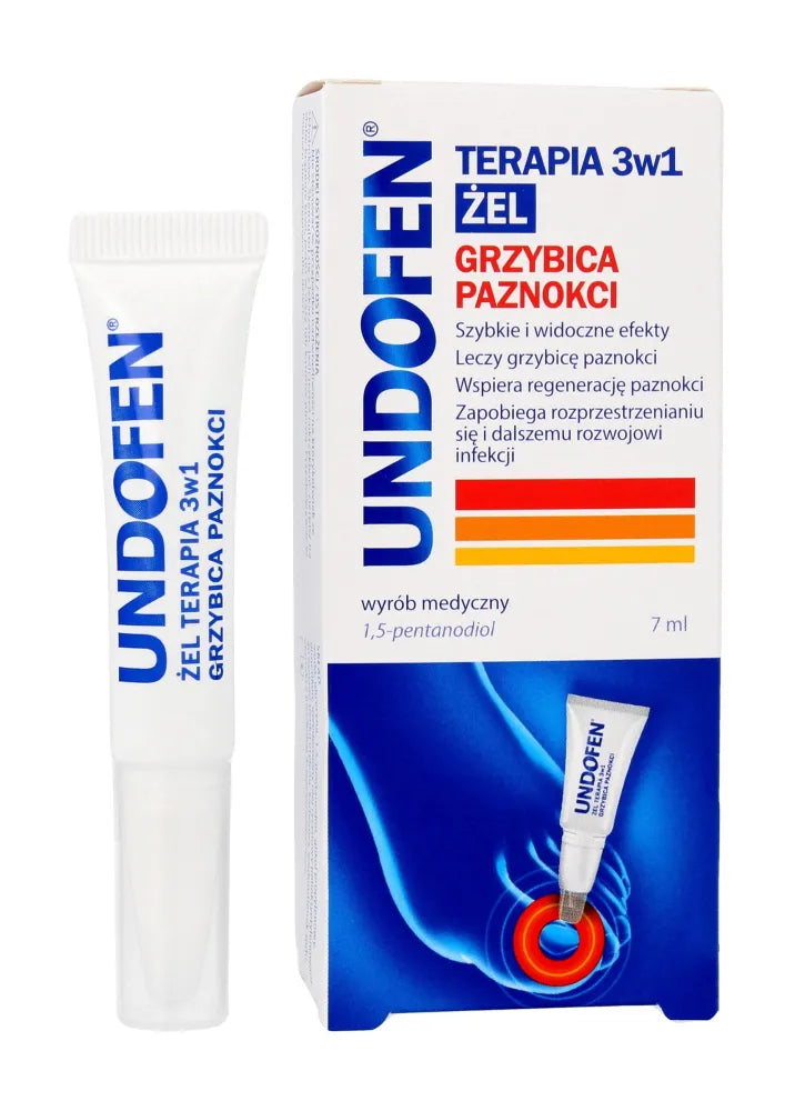 Undofen Therapy 3in1 Gel nagų grybeliui 7ml - Kosmetika