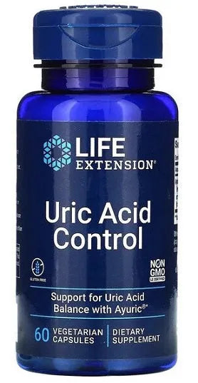 Uric Acid Control - 60 vcaps - Life Extension - Papildai