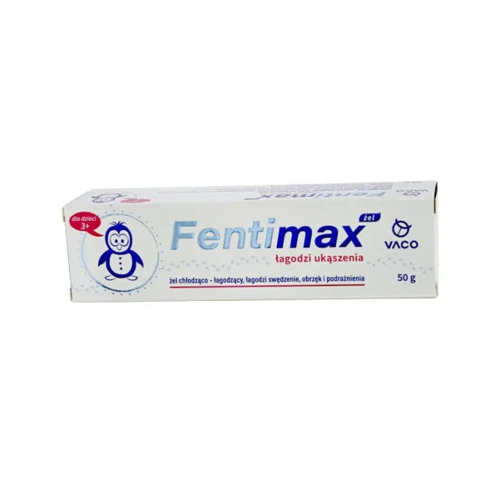 VACO FentiMAX Vėsinantis ir raminantis gelis nuo įkandimų (vaikams 3 metų) 50ml - Medicinos slaugos prekės
