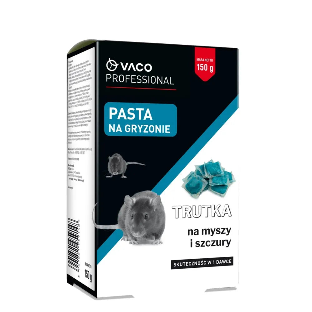VACO Professional Pelių ir žiurkių nuodai - pasta 150g - Medicinos slaugos prekės