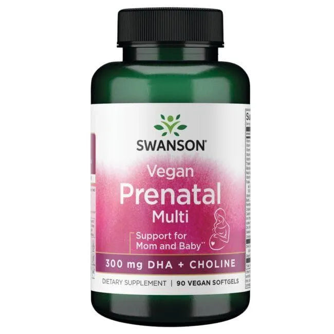 Vegan Prenatal Multi – DHA + choline - 300 mg - N90 - Swanson - Papildai
