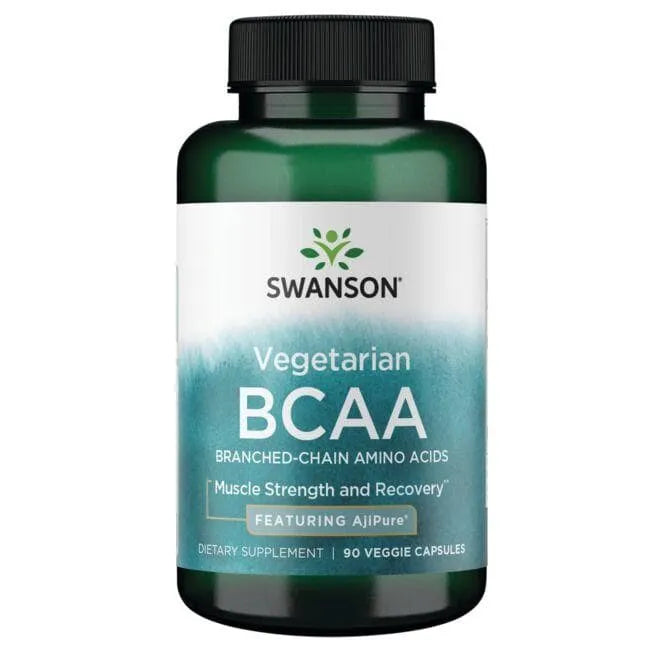 Vegetarian BCAA - AjiPure - N90 - Aminorūgštys - Swanson - Papildai