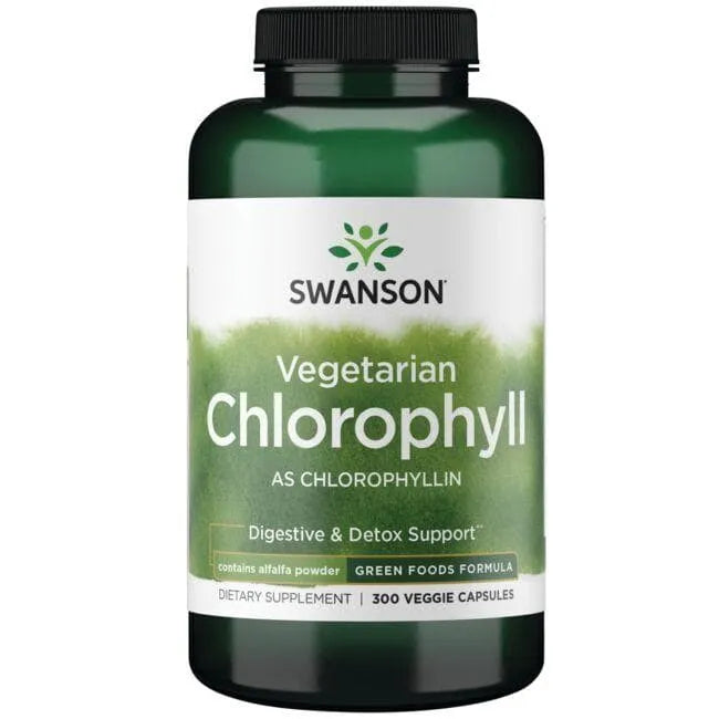 Vegetarian Chlorophyll - N300 - Vegetariškas chlorofilas - Swanson - Papildai