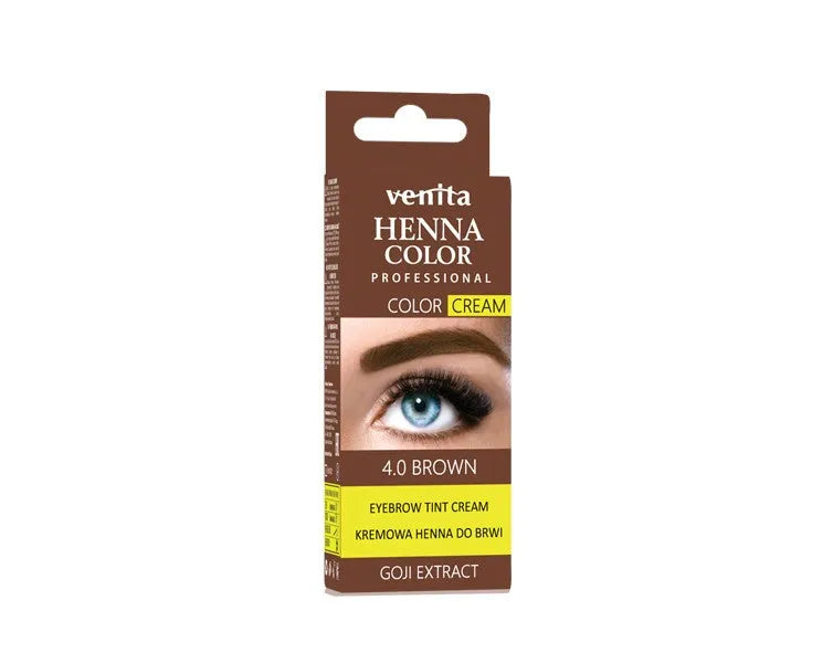 VENITA CREAM HENNA FOR EYEBROWS 4.0 BROWN LIFTING - Kosmetika
