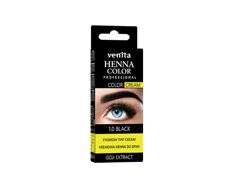 VENITA henna for eyebrows in cream Juoda - Kosmetika
