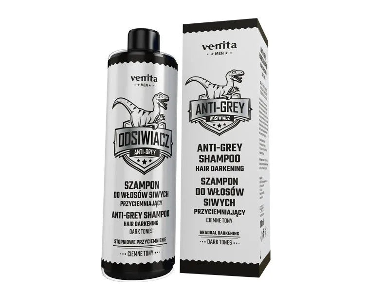 VENITA Men Tamsinantis šampūnas pilkų plaukų - Tamsūs atspalviai 200ml - Kosmetika