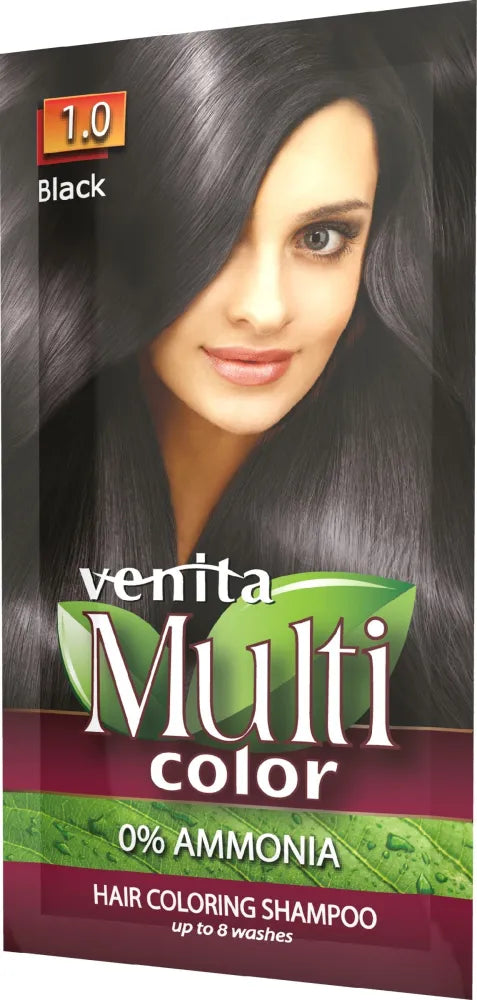VENITA Multicolor Coloring šampūnas 1.0 juodas 40 g - Kosmetika