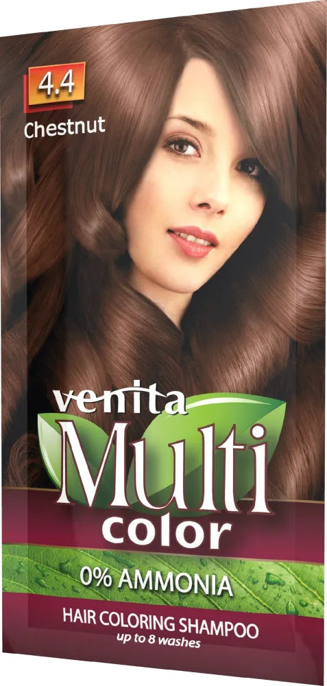 VENITA Multicolor Coloring šampūnas 4.4 kaštonų 40 g - Kosmetika