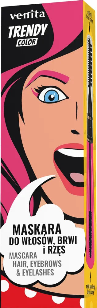 VENITA Trendy 3-in-1 Mascara eyebrows eyelashes hair no.32 Intriguing Rose 13 g - Kosmetika