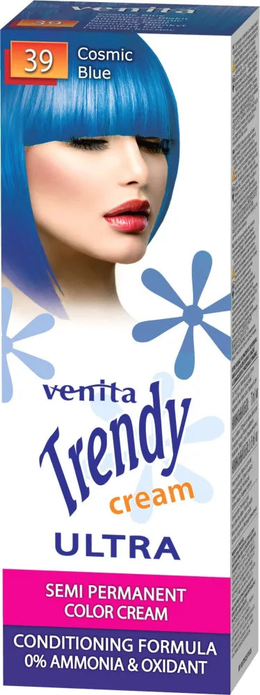 VENITA Trendy Cream Hair Toner No. 39 Kosminė Mėlyna 75 ml - Kosmetika