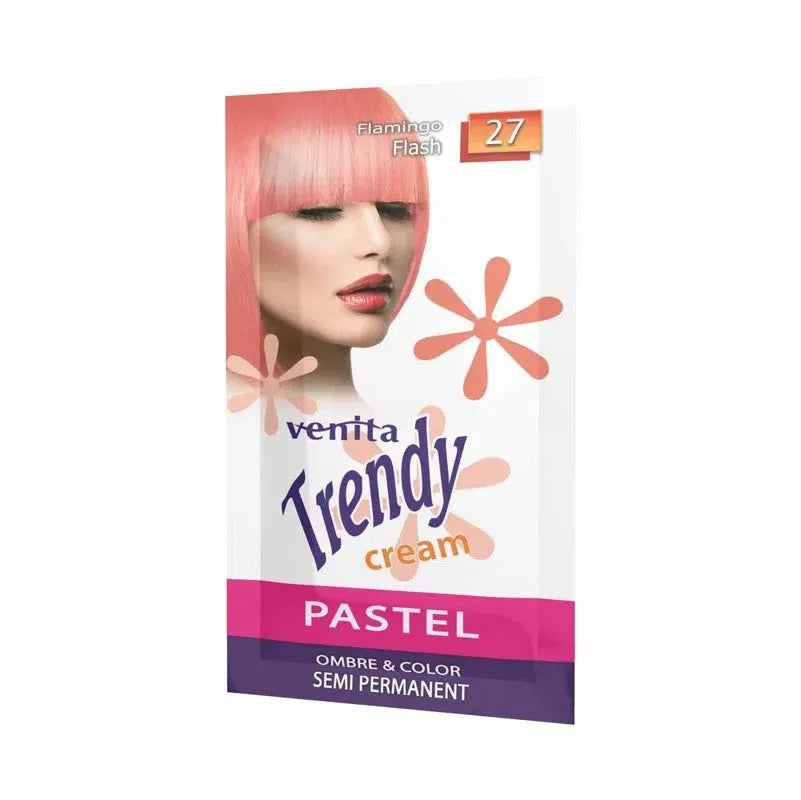 VENITA Trendy Cream Ultra plaukų dažymo kremas 27 Flamingo Flash 35 g - Kosmetika