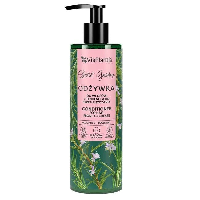 Vis Plantis Herbal Vital Care plaukų kondicionierius riebiems plaukams (rozmarinas pienė melisa) 400ml - Kosmetika