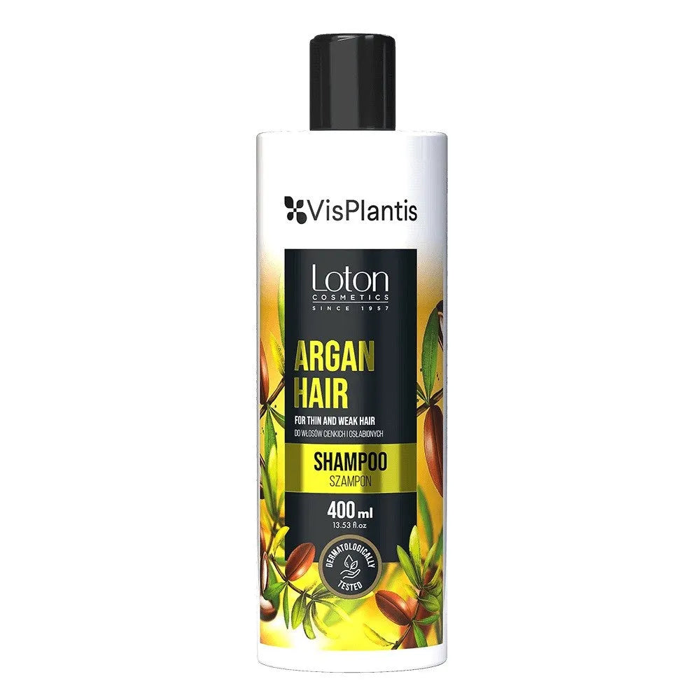 Vis Plantis Loton šampūnas ploniems ir silpniems plaukams - Argan 400 ml - Kosmetika