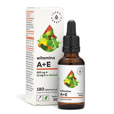 Vitamin A + E drops 30 ml - AURA HERBALS - Papildai