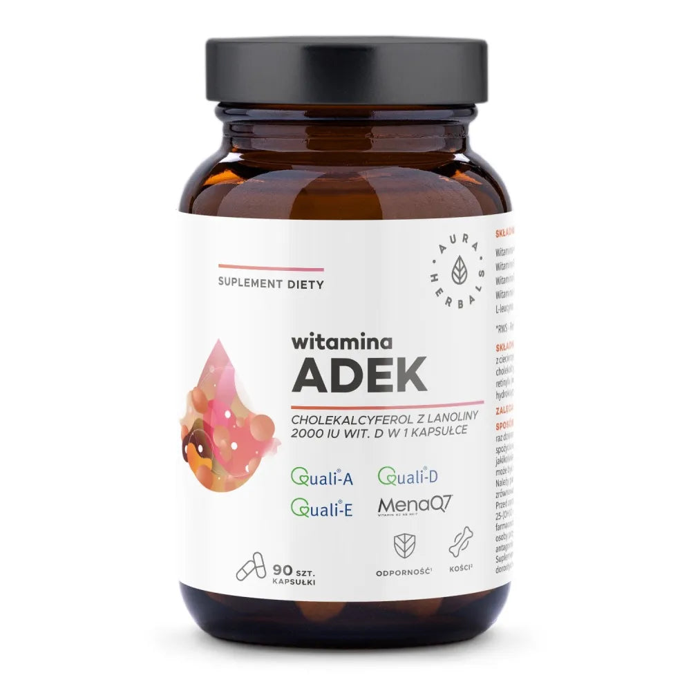 Vitamin ADEK 90 capsules. - AURA HERBALS - Papildai