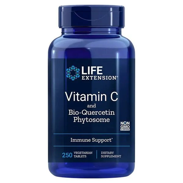 Vitamin C and Quercetin Phytosome - 250 vegetarian tabs - Life Extension - Papildai