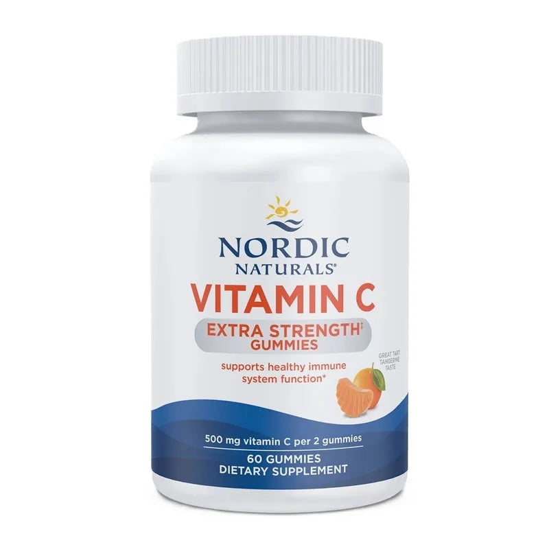 Vitamin C Extra Strength Gummies Tangerine - 60 - Nordic Naturals - Papildai