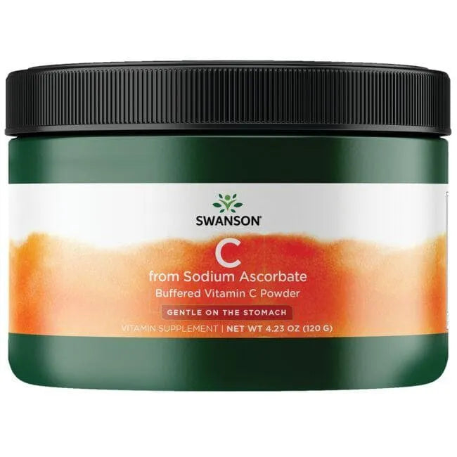 Vitamin C from Sodium Ascorbate - Iš natrio askorbato - 120 gr - Swanson - Papildai