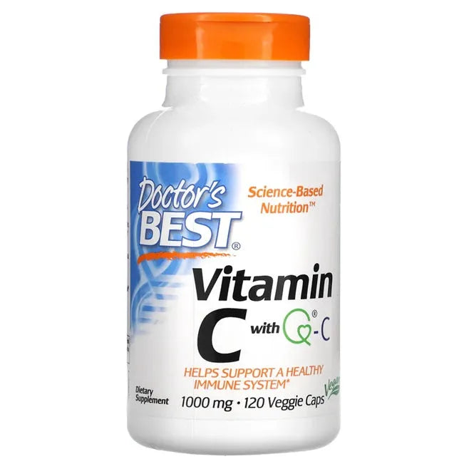 Vitamin C with Q-C 1000mg - 120 vcaps - Doctor’s Best - Papildai