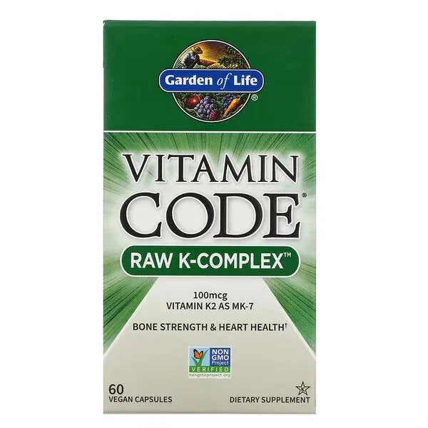 Vitamin Code Raw K-Complex - 60 vegan caps - Garden of Life - Papildai