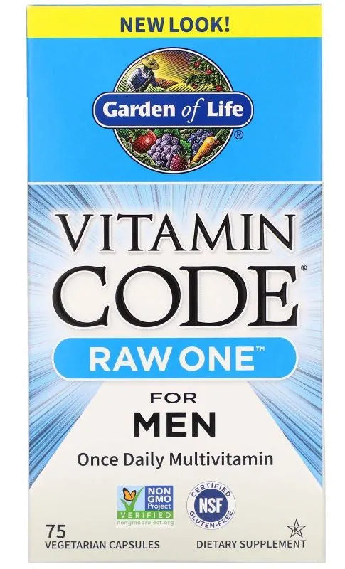 Vitamin Code RAW ONE for Men - 75 vcaps - Garden of Life - Papildai
