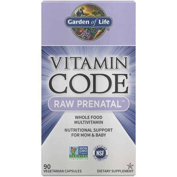 Vitamin Code Raw Prenatal - 90 vcaps - Garden of Life - Papildai