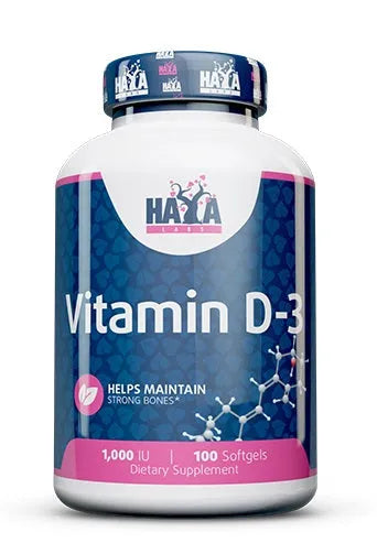 Vitamin D-3 1000 IU - 100 softgels - Haya Labs - Papildai