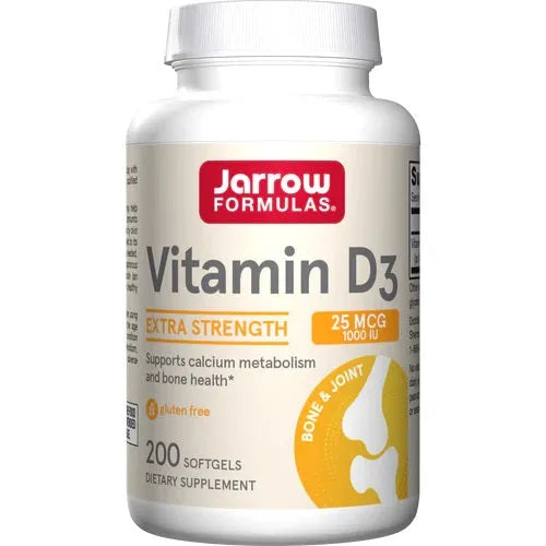 Vitamin D3 25mcg - 200 softgels - Jarrow Formulas - Papildai
