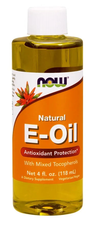 Vitamin E Natural Liquid - 118 ml - NOW Foods - Papildai