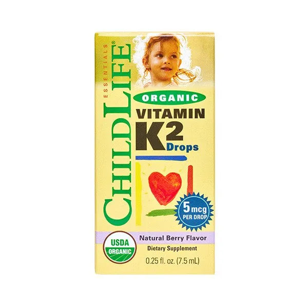 Vitamin K2 Drops Natural Berry - 7 ml - ChildLife - Papildai