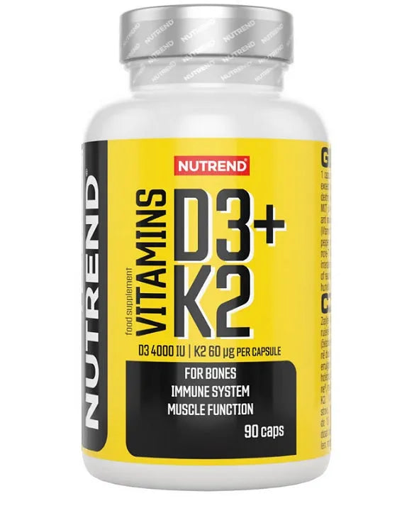 Vitamins D3 + K2 - 90 caps - Nutrend - Sporto papildai