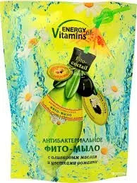 VITAMINŲ ENERGIJA Antibakterinis muilas su alyvuogių aliejumi ir ramunėlių žiedais 450 ml (sandėlyje) viva oliva