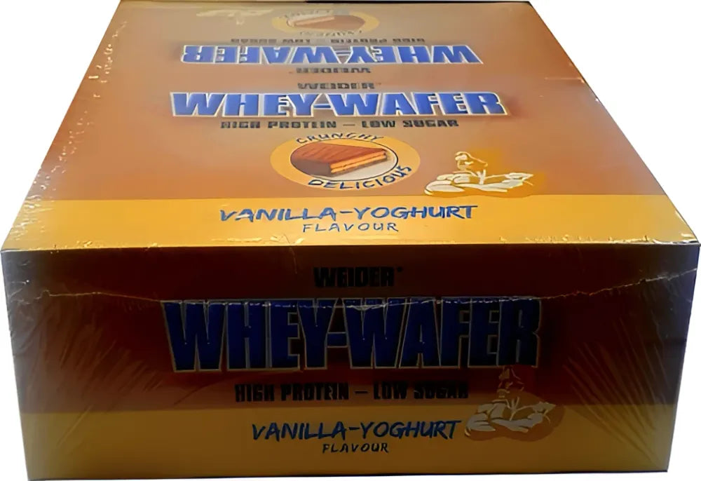 Whey-Wafer Vanilla Yoghurt - 12 x 35g - Weider - Sporto papildai