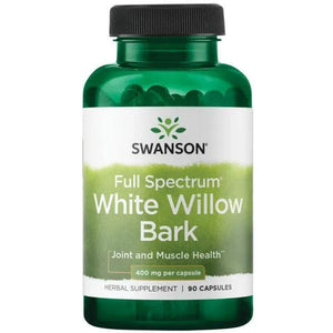 White Willow Bark - Gluosnio žievė - 400 mg - N90 - Swanson - Papildai