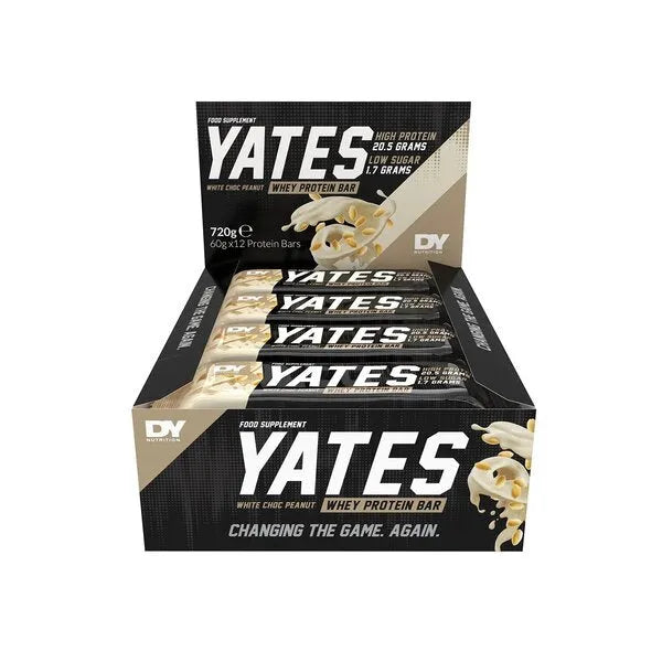 Yates Protein Bar White Chocolate Peanut - 12 x 60g - Dorian - Maistas