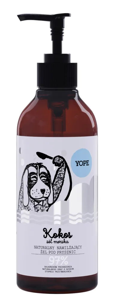 YOPE dušo gelis Kokosų ir jūros druska 400ml NAUJA - Kosmetika