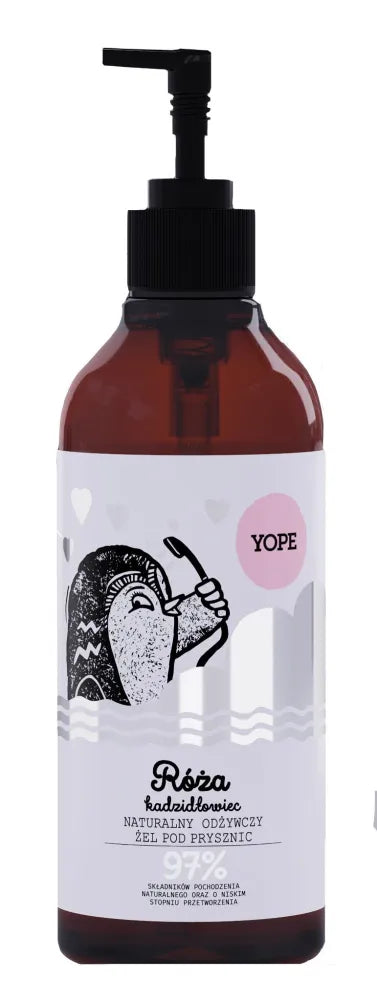 YOPE dušo gelis Rožė ir smilkalai 400ml - Kosmetika