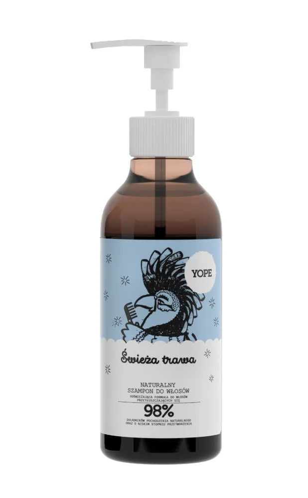 YOPE Fresh Grass plaukų šampūnas 300 ml - Kosmetika